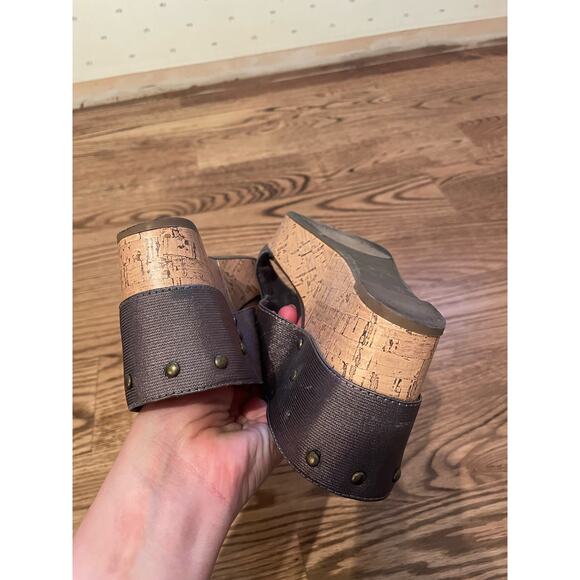 MADELINE Adonis Wedge Sandals Metallic Silver Size 8 - Picture 8 of 8